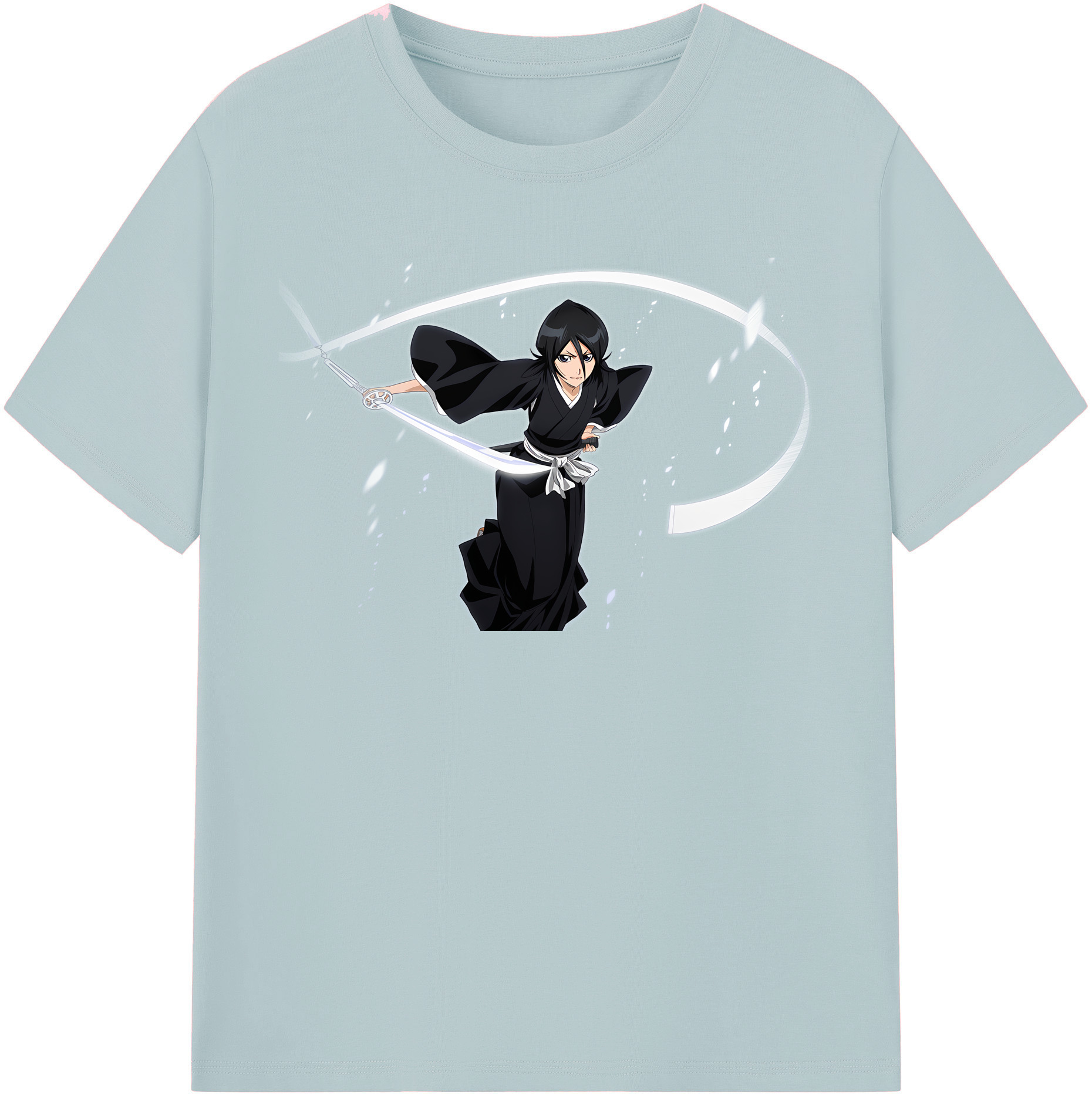 （画像用） ブリーチ 朽木ルキア BLEACH Kuchiki Rukia 綿100％半袖Tシャツ（フロントプリント）